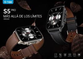 Reloj inteligente sumergible G-TIDE S5 PRO con 3 correas